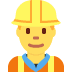 👷‍♂️ man construction worker display on Twitter